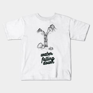 Water Falling Down Kids T-Shirt